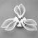 Chandelier gallop LED leaf fall 60W LED 2700-4200K chrome 58x58x9.5cm