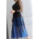 Women's dress, size 44, black color, blue