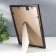 Photo frame plastic 15x21 cm black (589)