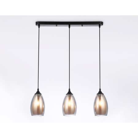 Suspended Ambrella Light, Modern, TR3537, 3HE27, Black Color-2