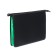 Plastic folder A4, 340 x 245 x 40 mm, lightning from above, plastic, calligrata top, black/salad