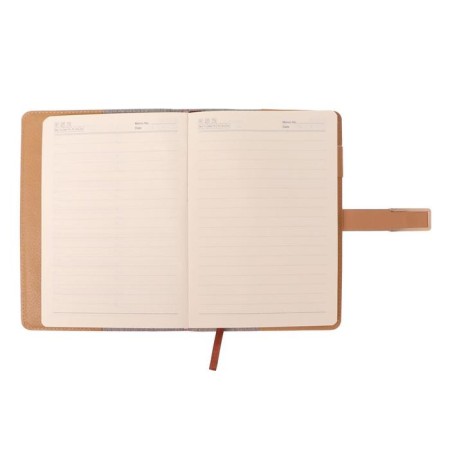 Organizer A5, with a knife, 100 sheets in a ruler, PVC cover, gray-4