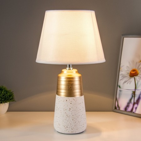 Virsavia table lamp E14 40W white-gold 22x22x39 cm Risalux-1