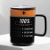 Ceramic “charge” mug, 250 ml, black color