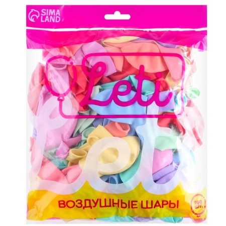 Latex ball 12 "Makarun", set of 100 pcs., Mix color-3