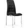 Stool on a metal frame DC2-092-2 Metal/Ecokozha, Chrome/Black 42x61x98 cm