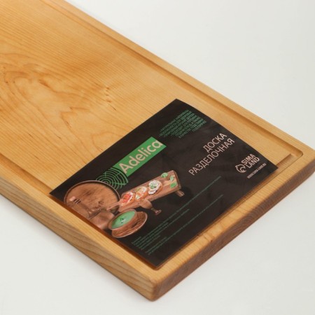 Groot board with ADELICA bloodstream, 60 × 20 × 2 cm, covered with oil, whole birch-4