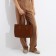 Soper bag on lightning brown color