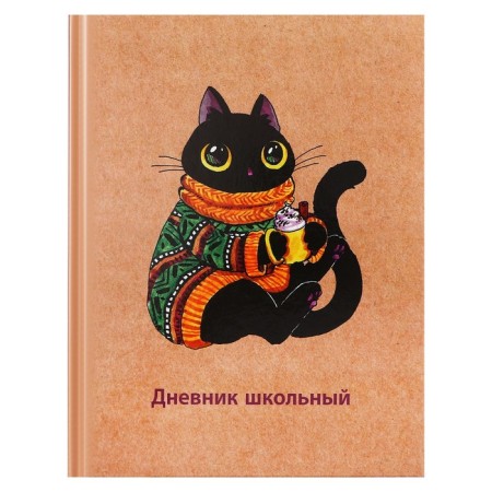Diary solid cover 1-11 grade 48 sheets, "sweater", cardboard cover 7BC, glossy lamination, cheat sheet