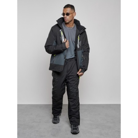 Male winter ski costume, size 56, black color-16