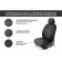 Universal Covers Autoflex, Eco -leather, String, Black, Set 4 pcs