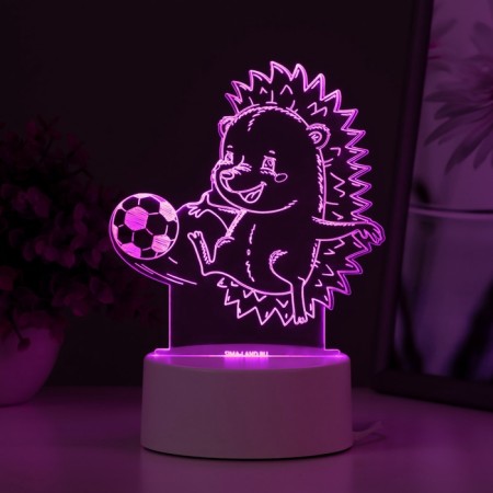 Lamp "Hedgehog Football" Led RGB from the network 14.7x9.5x14.8 cm Risalux-6