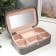 Casket to the leatherette for jewelry "Python leather" gray matte 7x22.5x14.5 cm