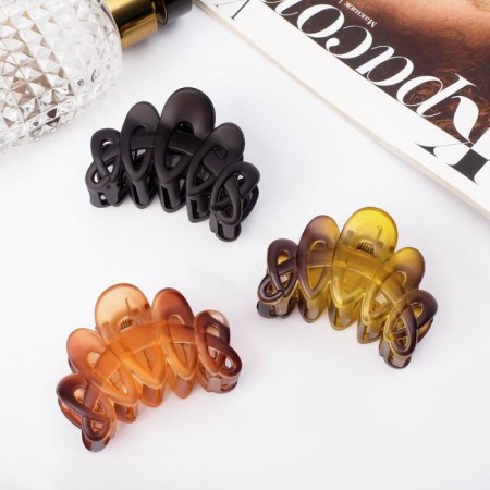 Hair crab "Justin" loops, 6 cm, mix-1