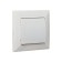 Luazon Lighting "Antei" switch, 10 A, 1 key, hidden, white