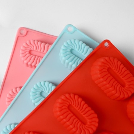 Baking uniform "Adele", silicone, 28 × 16 × 2 cm, 8 cells, color mix-4