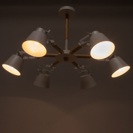 Chandelier 1055/6wt e27 60W white 76x76x50 cm Bayerlux-2