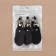 Cleaner clan 15.5 × 3 cm, 3 pcs, black/silver color