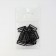 Hand hook, metal, 20 mm, 20 pcs, black color
