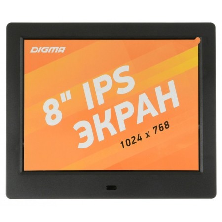 Digital photo frame Digma PF-843, 8 ", 1024x768, PDD, video, plastic, black-3