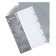 A set of A4 Office-2000 sheets, alphabetical A-I, 20 sheets, gray, plastic 120 μm