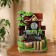 Fountain "House under the tree" 20x14x27 cm (with backlight)