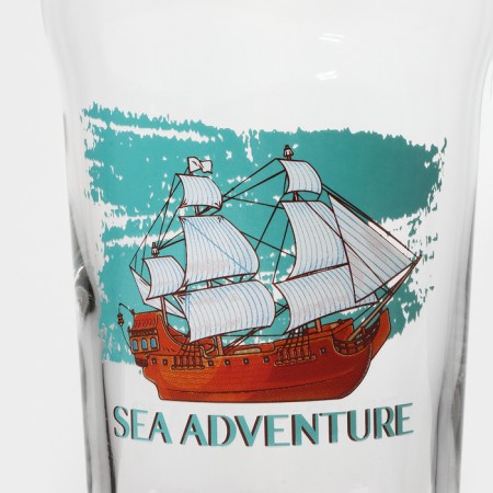 Glass glass for beer "Pale-el. Sea adventure ", 570 ml, mix-1