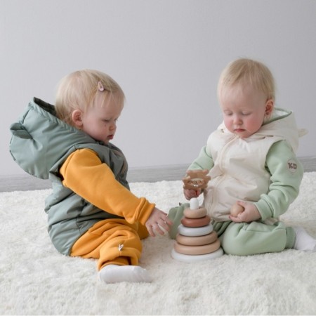 Beginning children's insulated kinderlitto "Orsetto", height 74-80 cm, half-worn.-5