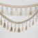 Braid with beads, 12 cm, 5 ± 0.5 m, white/beige color