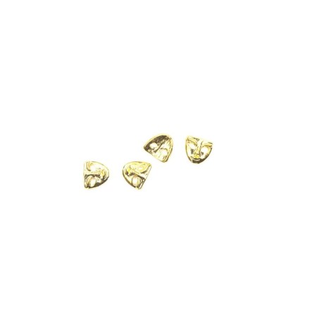 Metallic fittings Pole "Mask Gold Wide", 4 pcs