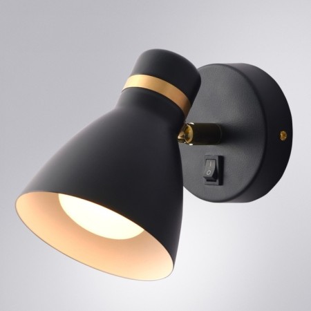 Stitch Arte Lamp Fafnir A5047AP-1BK, E27, 40 W, 11x16x15 cm, black-1