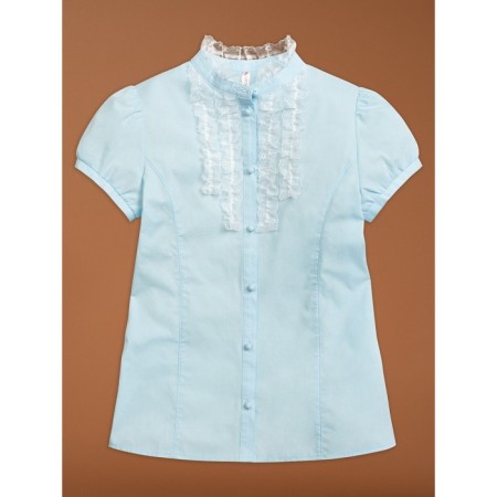 Blouse for girls, height 152 cm, blue color