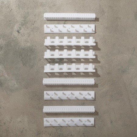 Organizer for jewelry "Wall" 15 × 8 × 3 cm, set 9 pcs., White color-2