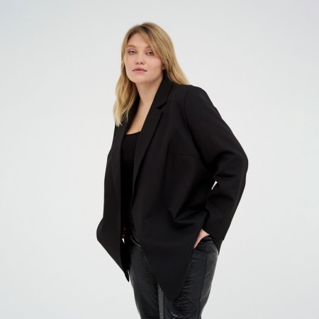 Women's jacket with a Mist Plus-Size belt, size 56, black color-2