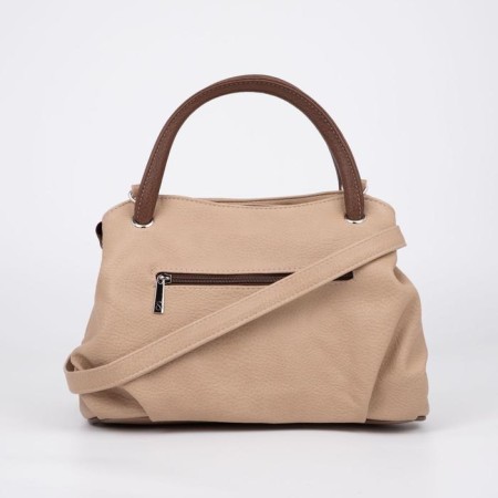 Bag-tout on lightning, beige color-1