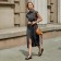 Women's dress minku: safari midi color graphite, rn 46