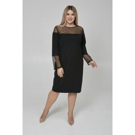 Female dress, size 58, black color-2