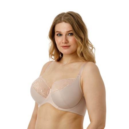Women's bras of Lengy, size 75G, silver peony color