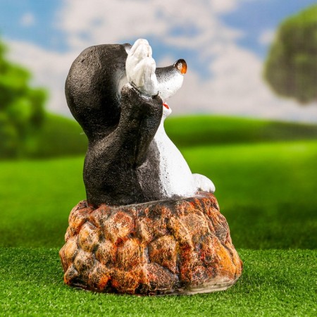 Garden figure "Mole in Mink" 30x25x25cm-2