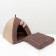 VIGVA House "Tenderness", 40 x 40 x 37 cm, calico, brown