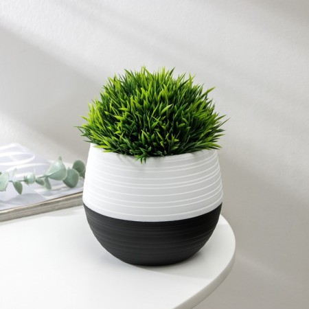 Pot "duet", 500 ml, black and white color