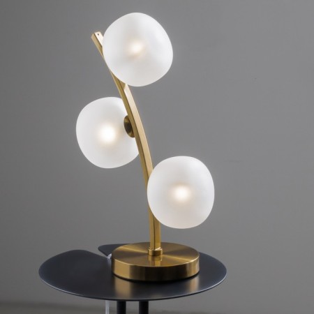 Freya Fr5444TL-03BS Donuts desktop lamp, 240x120x430 mm, G9, 3x30W, brass color-1