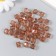 Plastic beads "Crystal polyhedron. Coffee" transparent set of 20 g 1x1x1 cm