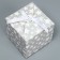 Gift folding box, packaging, “stars”, 12 x 12 x 12 cm
