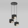 Suspended lamp TK Lighting Grant Black 4876, E27, 3x40W, 400x400 mm, black color
