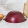 Cauldron, 4.5 l, aluminum cover, alloy handles, decorative coating, burgundy color
