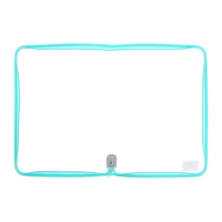 Plastic folder A4, 325 x 230 x 25 mm, lightning around, calligrata "office", PM-A4-01, 0.5 mm, transparent, pastel, mint-4
