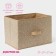 Storage box "Points", 37 × 27 × 27 cm, beige color