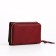 Women's wallet on the button, burgundy color