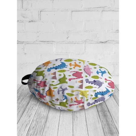 Pillow Siddle "Color dinosaurs", decorative, d = 52 cm-1